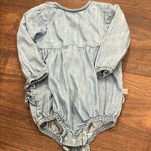 Ruffle Butts Light Blue Denim One Piece